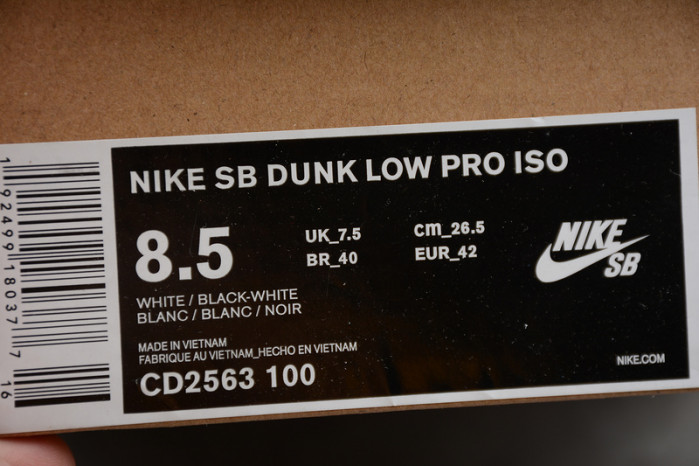 nike sb dunk low orange label white cd2563-100