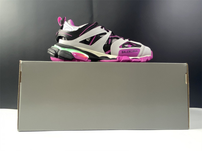 bl track led trainers sneaker black pink 062309