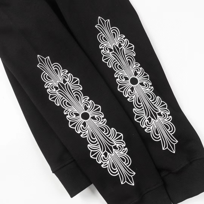 Ch*0me He**ts horseshoe floral zip up hoodie fw00150