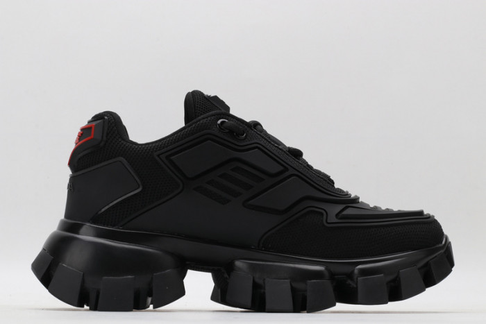PRAD BLACK SNEAKERS