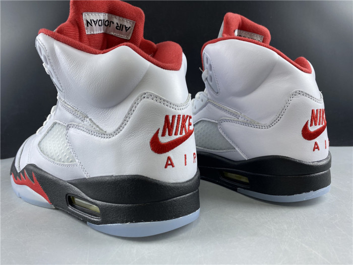 jordan 5 retro fire red silver tongue (2020) - da1911-102