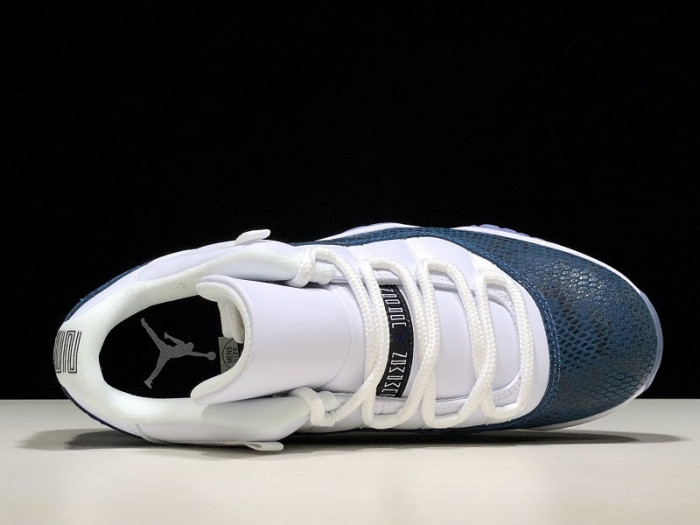 jordan 11 retro low snake navy (2019) - cd6846-102