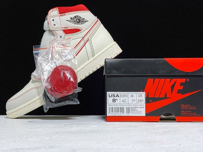 jordan 1 retro high phantom gym red - 555088-160