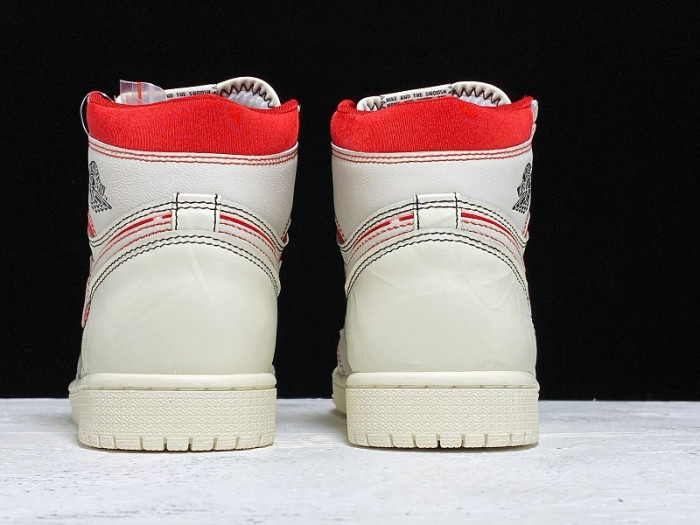 jordan 1 retro high phantom gym red - 555088-160