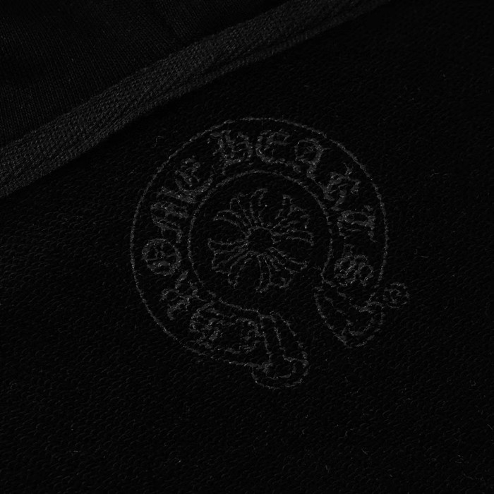 Ch*0me He**ts horseshoe floral zip up hoodie fw00150